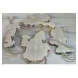 Mixed Christmas Holiday Decor Lot Spongebob Lights Santa Lanterns Train Tin Vintage Assortment