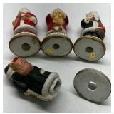 World Santa Figurines Holiday Collection Hand Painted Christmas Figures Boxed Set