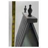 Primitive Wood Birdhouse Tall Star Cutout Rustic Farmhouse Decor