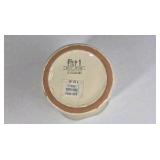 Pier 1 Imports Ceramic Pitcher Italy Cream Glaze Jug Decorative Wine Bottle Wood Box Cabinet