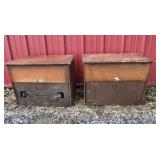 Vintage Record Player Console Stereo Turntable Wicker Front Cabinet