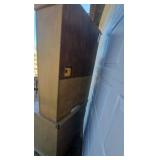 Vintage Wood Hutch Cabinet Desk Drop Front Secretary Drawer Storage