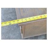 Vintage Wood Hutch Cabinet Desk Drop Front Secretary Drawer Storage