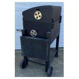 Weber Charcoal Grill Smoker Combo Outdoor Cooking Cart Adjustable Vents