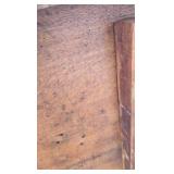 Antique Oak Dining Table Claw Foot Carved Legs Beveled Edge Extension Leaves Early American