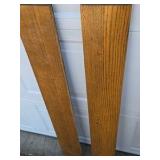 Antique Oak Dining Table Claw Foot Carved Legs Beveled Edge Extension Leaves Early American