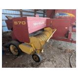 New Holland 570 Header & BR7060 Square Baler With Bale Kicker - Farm Equipment