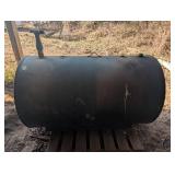 240 Gal. Fuel Storage Tank - Horizontal Steel Liquid Tank for Farm/Industrial Use