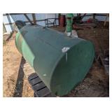 240 Gal. Fuel Storage Tank - Horizontal Steel Liquid Tank for Farm/Industrial Use