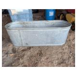 Galvanized Steel Stock Tank - 6 ft Long, 2 ft Wide, 2 ft Deep, Oval Ends