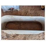 Galvanized Steel Stock Tank - 6 ft Long, 2 ft Wide, 2 ft Deep, Oval Ends