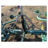 John Deere 702 Wheel Hay Rake - Green Farm Implement Made in Italy