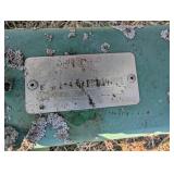 John Deere 702 Wheel Hay Rake - Green Farm Implement Made in Italy
