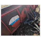 Western Snow Plow Blade - Mounting Frame & Hydraulics Frame attached is built for the tractor in lot #1