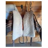 Wheatland Western Saddle - Hand-Tooled Leather, Silver Conchos, Fenders