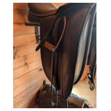 Dublin English Saddle - Black Leather with Stirrups & Straps