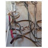 Horse Tack Lot - Bridles, Reins, Halters, Bits, Stirrup Leathers