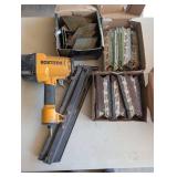 Bostitch Pneumatic Nailer with Long Magazine - Used, Includes Nail Boxes