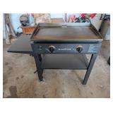 Blackstone 2-Burner Gas Griddle on Stand with Side Shelf