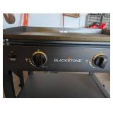 Blackstone 2-Burner Gas Griddle on Stand with Side Shelf