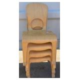 toddler chairs x 4