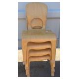 toddler chairs  x4