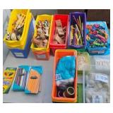 Mixed art supplies