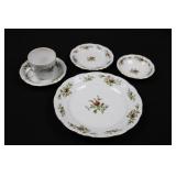 Traditions Moss Rose Pattern 5-Pc Place Set (Lot of 2) - Fine Porcelain China