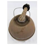 Vintage Kerosene Lantern with Hanging Ring - Rusted Dome Globe
