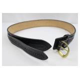 Bianchi Leather Gun Belt - Brass Buckle, Not Used - Size 38