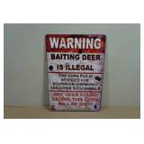 Novelty Metal Sign - Warning