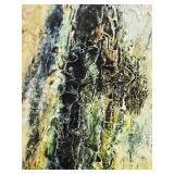 Excellent Signed Mid Century Oil on Canvas Painting "Sardinian Women" by Vida Juse
