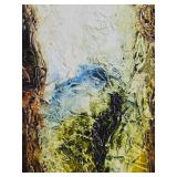 Excellent Signed Mid Century Oil on Canvas Painting "Sardinian Women" by Vida Juse