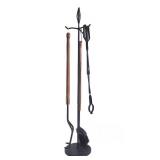 Excellent Quality LARGE Vintage Fireplace Tool Set