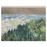 Very Nice Mid Century Original Oil Painting of Sugar Lake, MN - Signed McMillen