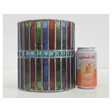 Beautiful Vintage Stained Glass Mosaic Candle Lamp