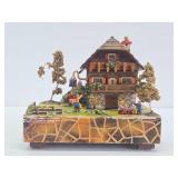 Vintage German Wood Musical Box Display