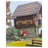 Vintage German Wood Musical Box Display
