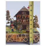 Vintage German Wood Musical Box Display