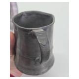 Early Antique Pewter Plate & Tankard