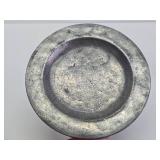 Early Antique Pewter Plate & Tankard