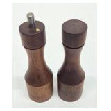 Mid Century Danish Modern Teak wood Skjode Skjern Salt & Pepper Grinder Set