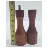 Mid Century Danish Modern Teak wood Skjode Skjern Salt & Pepper Grinder Set