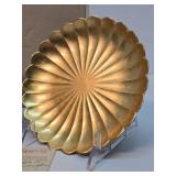 Set of NOS Mid Century Gold Plates etc w/Original Receipt