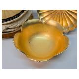 Set of NOS Mid Century Gold Plates etc w/Original Receipt