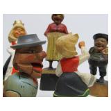 Group of Vintage Carved Norway Henning etc Wood Figures