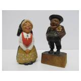 Group of Vintage Carved Norway Henning etc Wood Figures