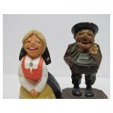 Group of Vintage Carved Norway Henning etc Wood Figures