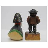 Group of Vintage Carved Norway Henning etc Wood Figures