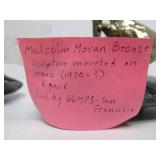 Pair of signed Malcolm Moran Bronze Sculptures